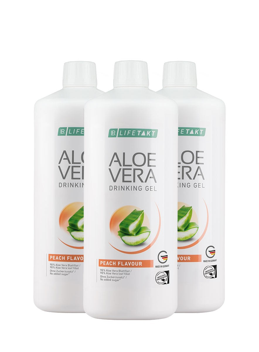 Aloe Vera Gel pêche à boire lots de 3 bouteilles